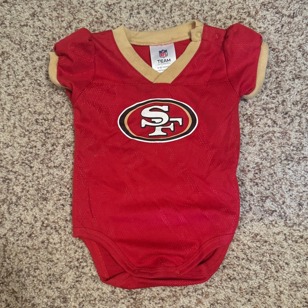 San Francisco 49ers onesie 6-12 months, like new!